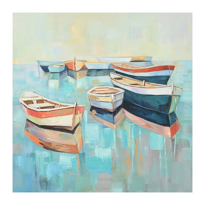 Πίνακας σε καμβά Boatty Ι Inart 100x3x100εκ