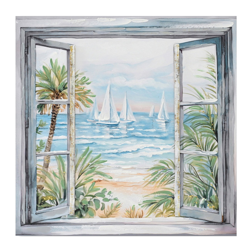 Πίνακας σε καμβά Deive 3D Inart 80x3x80εκ