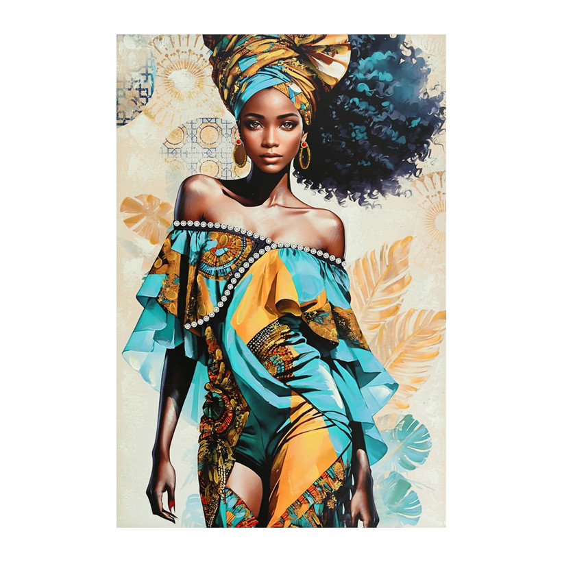 Πίνακας σε καμβά Georgina I 3D Inart 80x3x120εκ