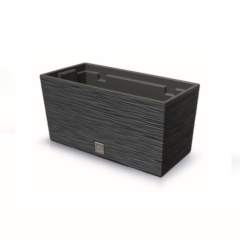 Ζαρντινιέρα - κασπώ Furu ανθρακί Y19,5x39,5x18,5,5εκ.