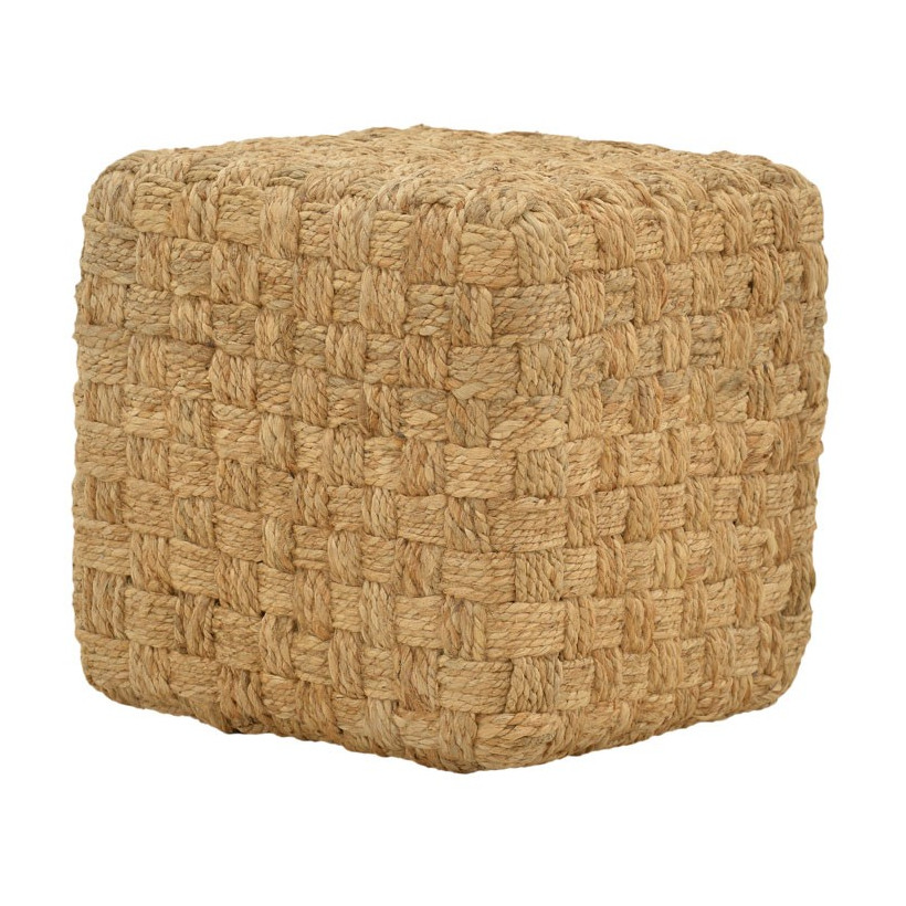 Σκαμπό Aropion Inart μπεζ 100% γιούτα 40x40x40εκ