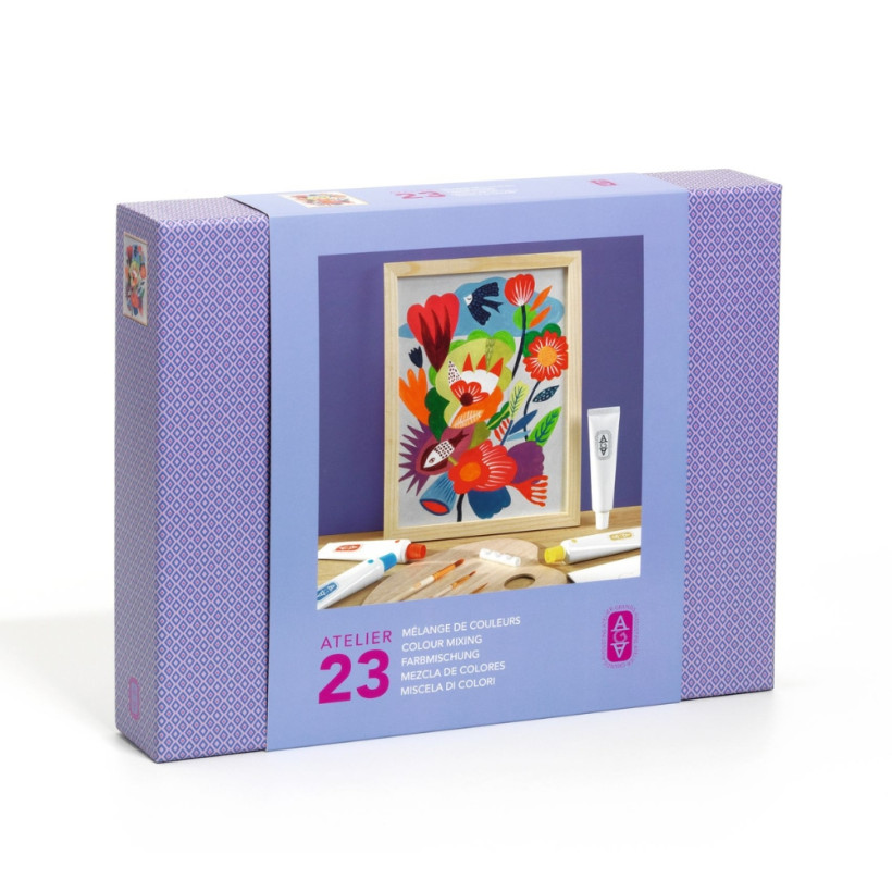 Djeco Atelier 23, ζωγραφική σε καμβά - μίξη χρωμάτων Λιβάδι