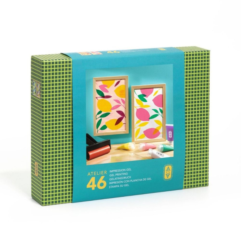 Djeco Atelier 46, ζωγραφική-τύπωμα εικόνας σε χαρτί Λεμόνια