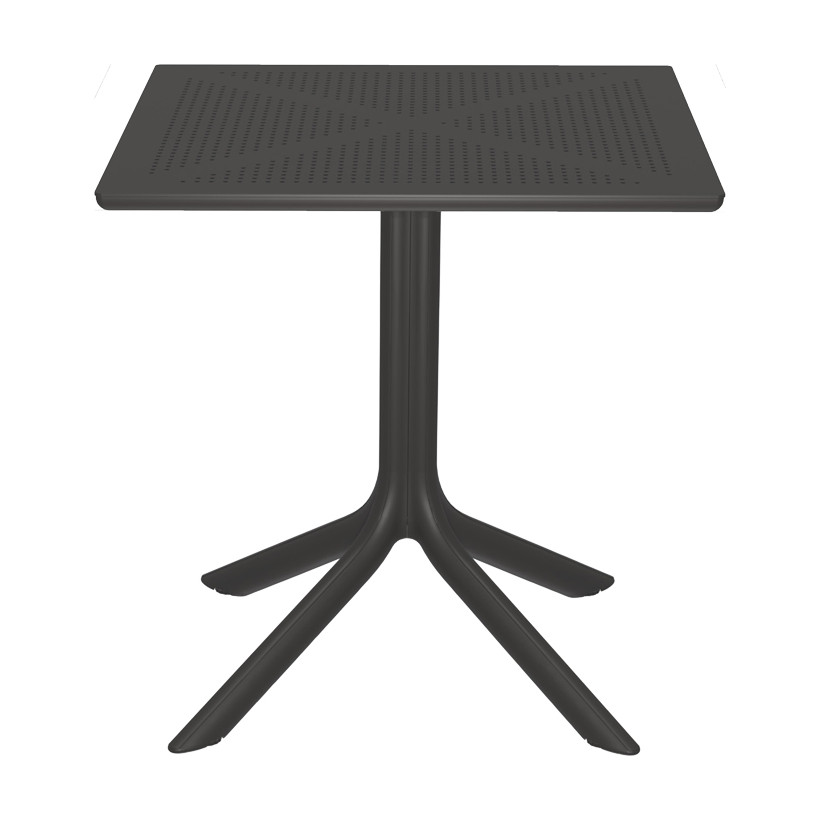 Τραπέζι Groovy  pp διατρητο ανθρακί 60x60x76εκ