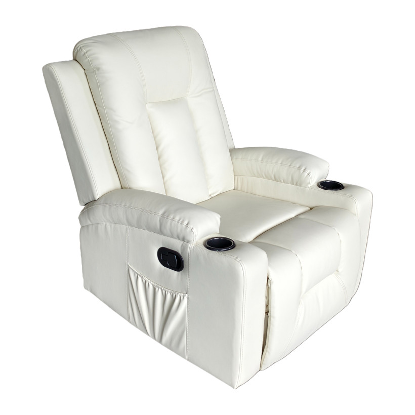 Πολυθρόνα relax Gessel  PU σε κρεμ απόχρωση 80x90x98εκ