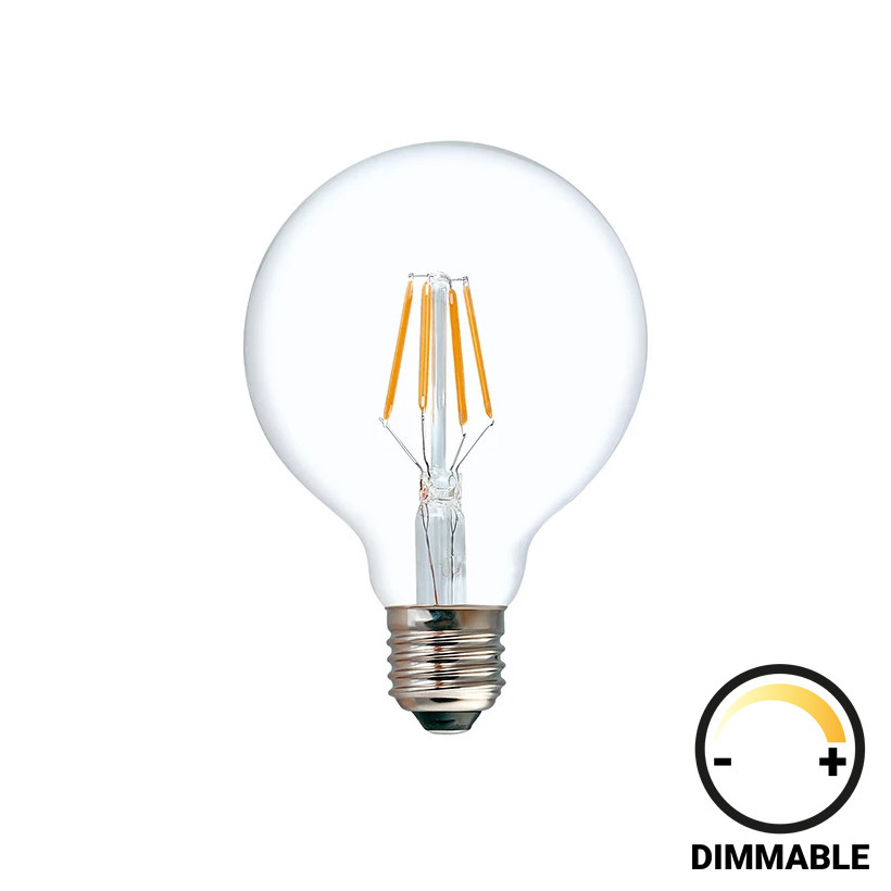 Λαμπτήρας LED G125 Bulb  dimmable 8W E27 2700K clear