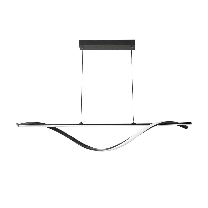 Φωτιστικό οροφής Infinity  led μέταλλο μαύρο 120x12x150εκ