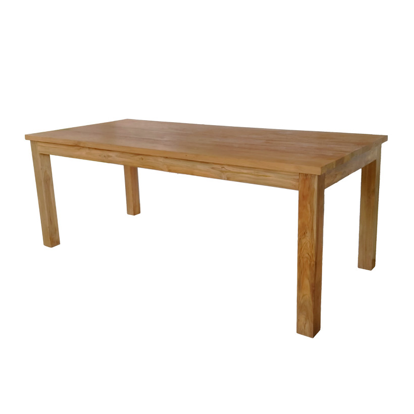 Τραπέζι Wooly  teak ξύλο σε φυσική απόχρωση 220x90x75εκ