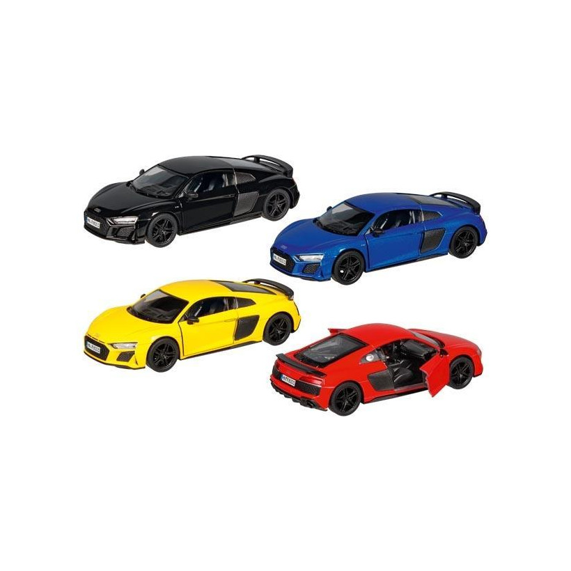 Goki αυτοκινητάκια μεταλλικά "Audi R8 Coupé" 12,5εκ. σε 4 σχέδια - 12 ΤΕΜ