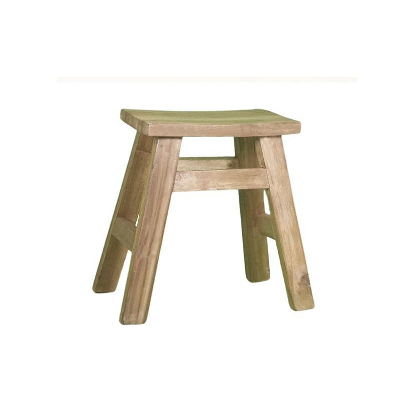 Σκαμπό Nextdeco Tribeca ανακυκλωμένο ξύλο mahoni Υ50x30x50εκ.