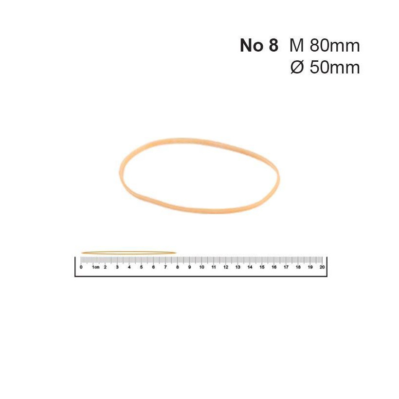 Λάστιχα Νο 8 50 Øx1.4x1.4χιλ. (1kg)
