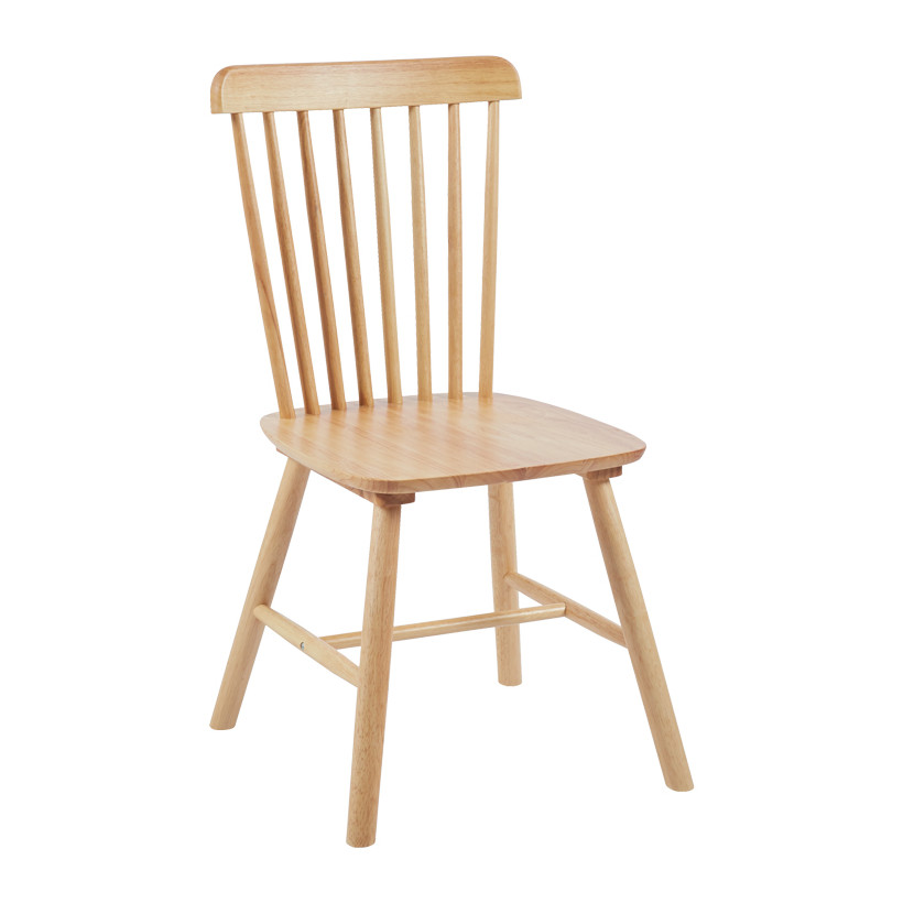 Καρέκλα Bristol  rubberwood σε φυσική απόχρωση 45x51x86εκ