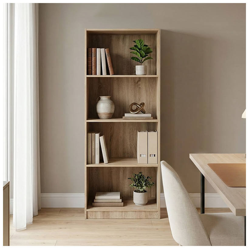 Βιβλιοθήκη Kendy  sonoma 60x30x167εκ