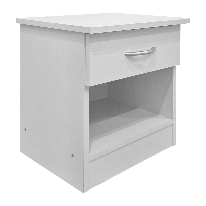 Κομοδίνο Bedy  λευκό 40x34x42εκ