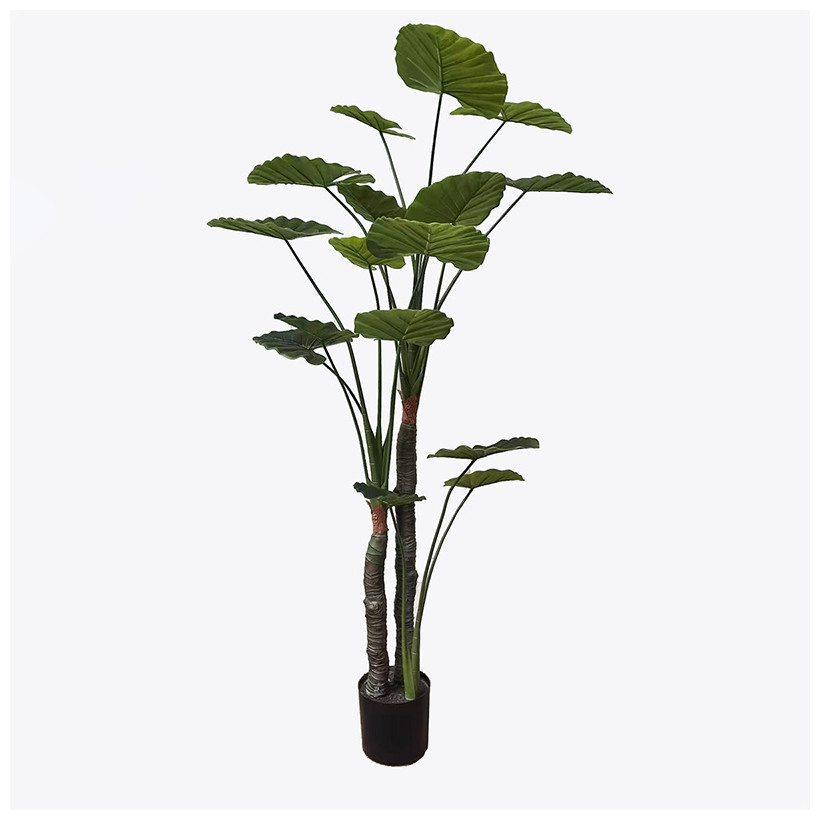 Διακοσμητικό φυτό σε γλάστρα Taro Plant Inart πράσινο Φ90x180εκ