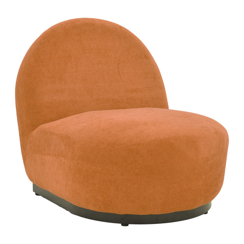 Πολυθρόνα Zenny  υφασμα terracotta 64x85x68εκ