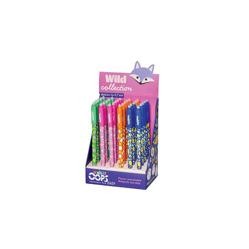 Carioca στυλό gel Wild Oops Easy σβηστικό 0,7mm - 36 ΤΕΜ