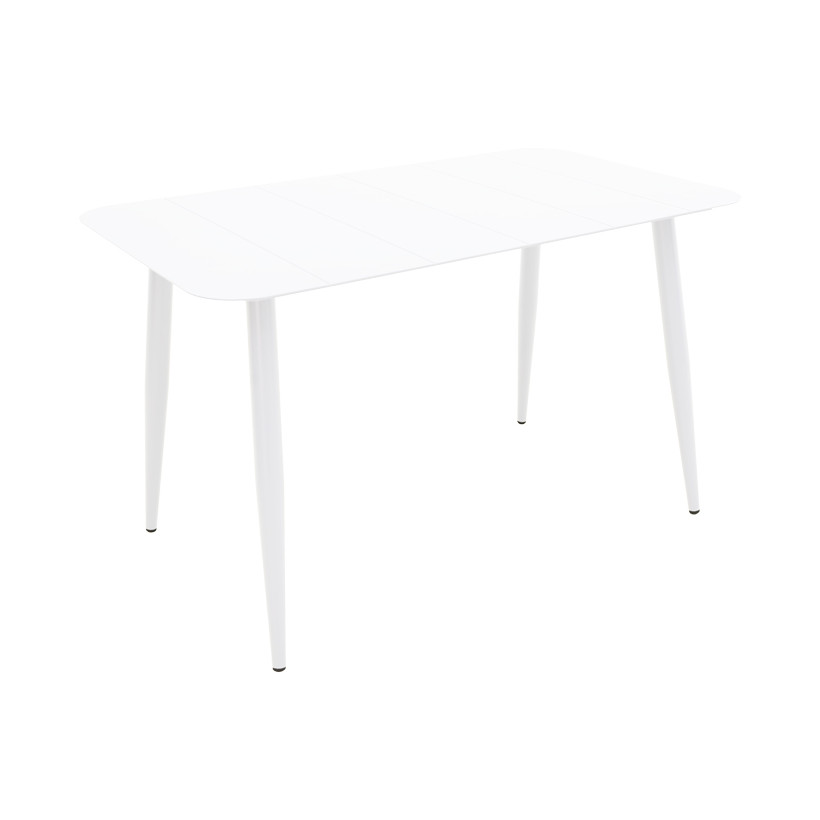 Τραπέζι Vista  αλουμίνιο σε λευκή απόχρωση 120x70x72εκ
