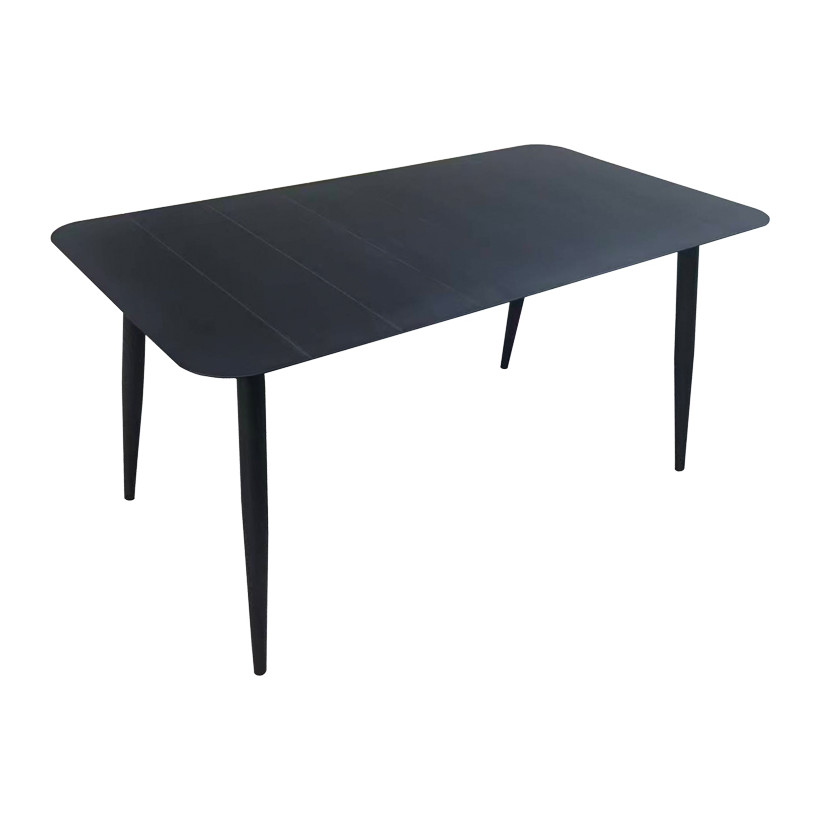 Τραπέζι Vista  αλουμίνιο σε μαύρη απόχρωση 150x80x72εκ