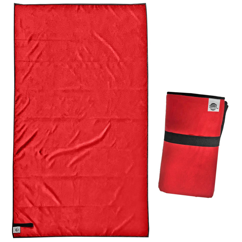 Πετσέτα Θαλάσσης Suede Μικροίνες 85x160cm ~272gr SummerTiempo 622730 ΚΟΚΚΙΝΟ 42-2710-RED