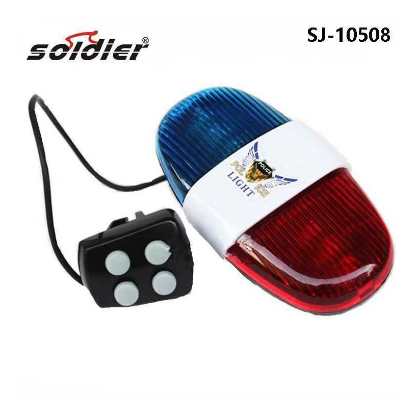 Φάρος-σειρήνα ποδηλάτου - Red/Blue - SJ-10508 - 650103