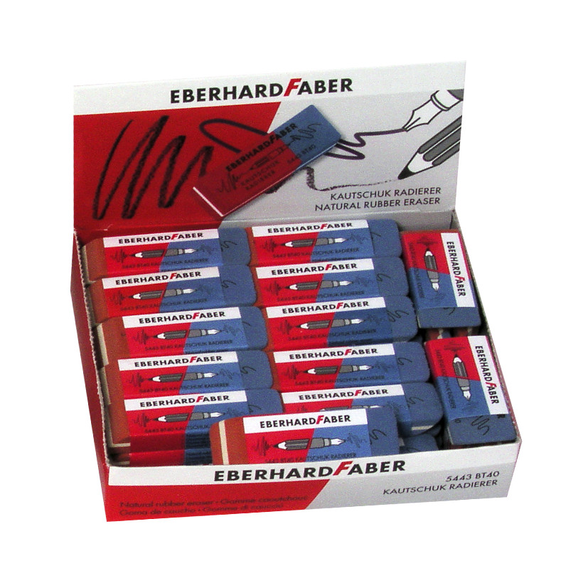 Γόμα Faber πακ=40τεμ Δίχρωμη  Faber 5854-43 50-1556