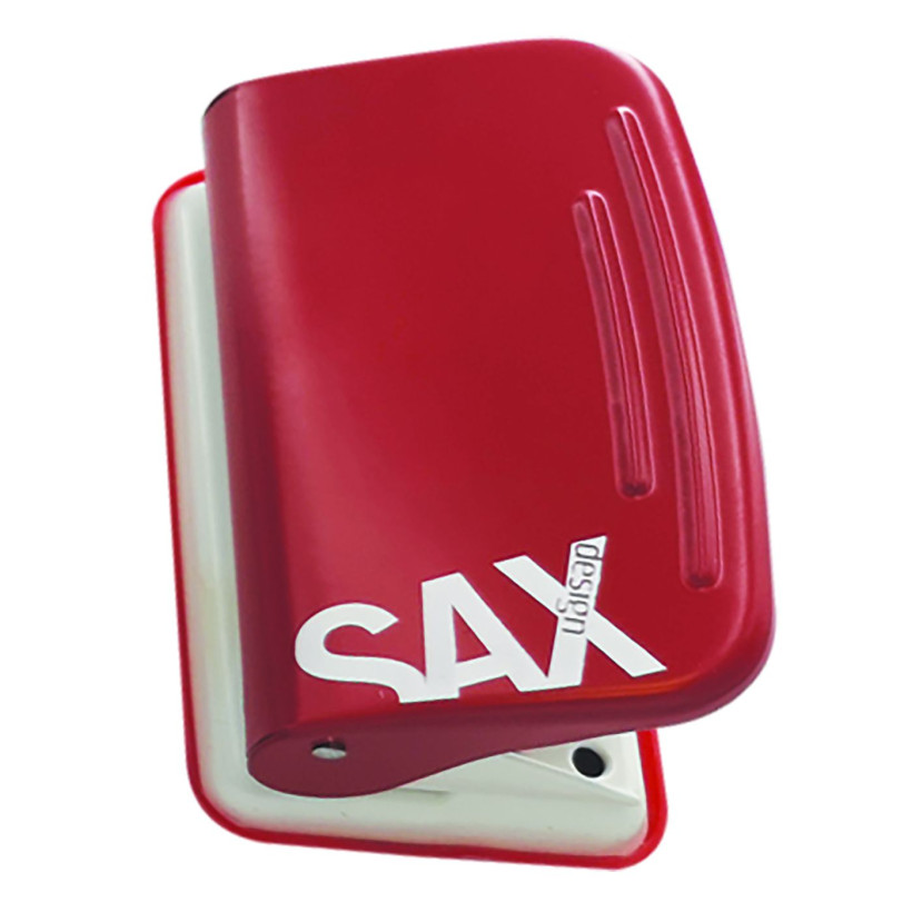 Περφορατέρ sax 10 Φυλλων 9,5x6cm Sax 218 ΚΟΚΚΙΝΟ 50-2752-RED