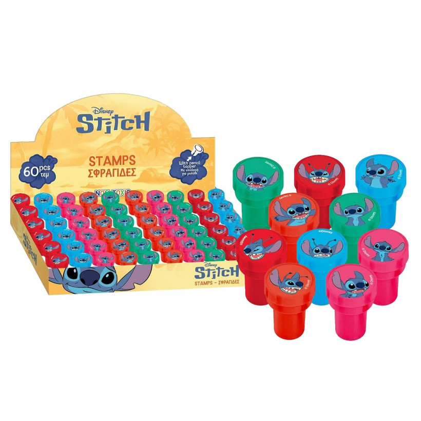 Σφραγίδα Lilo & Stitch  Stitch 000565378 - 60 ΤΕΜ 50-3696