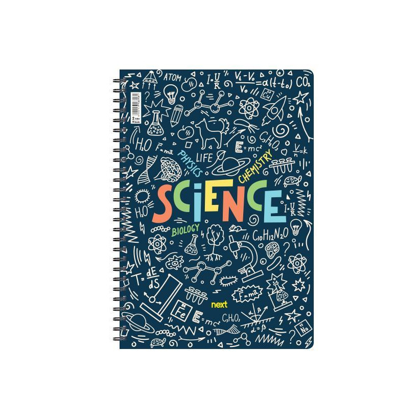 Next trends Science τετράδιο σπιράλ 3 θέματα 105 φύλλα 21x29εκ. - 3 ΤΕΜ
