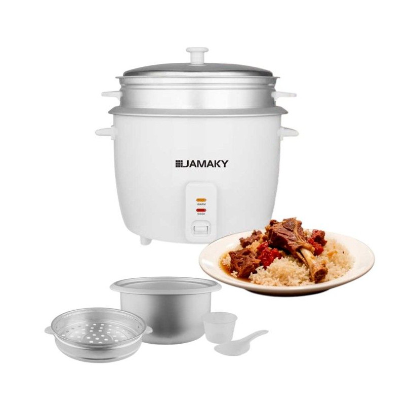 Ηλεκτρικός μάγειρας ρυζιού - Rice Cooker - JMK7501 - White - 501018