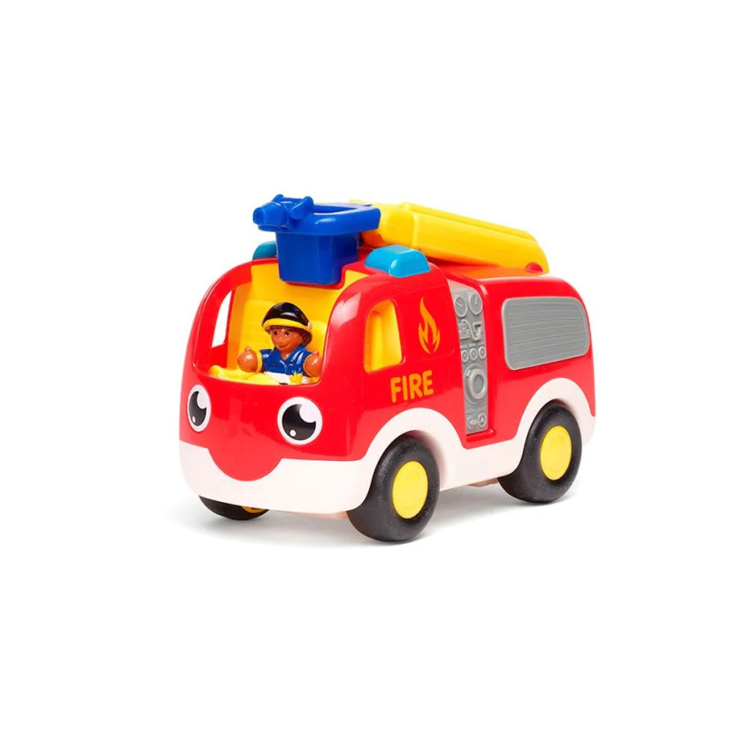 WOW Toys Πυροσβεστικό όχημα με μηχανισμό Push & Go και φιγούρα