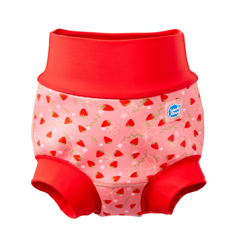 Splash μαγιό πάνα Happy Nappy Duo "Φράουλες" 6-12 μηνών