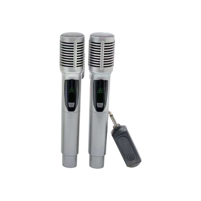 Σετ 2 ασύρματα μικρόφωνα - KMS-903MC - 509038 - Silver