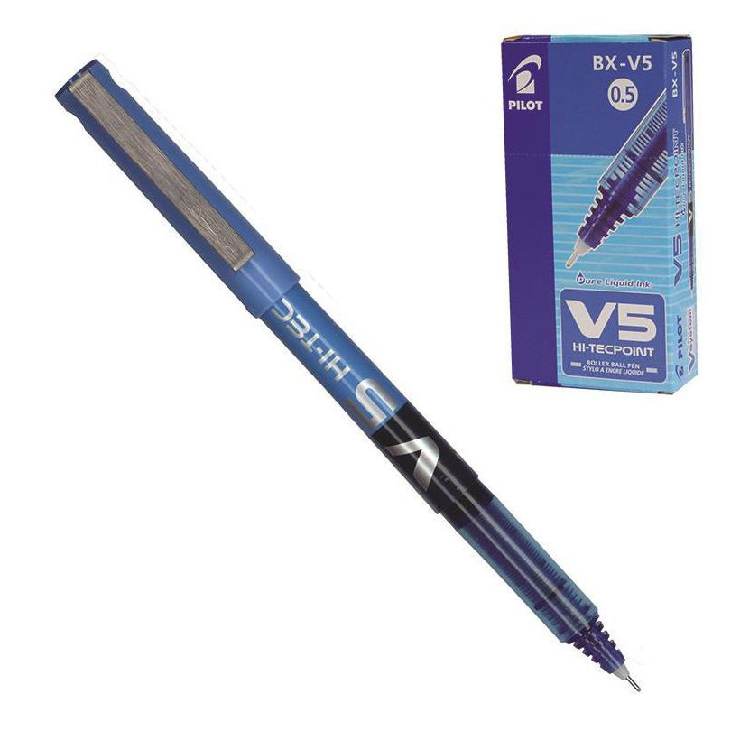 Pilot πενάκι V5 μπλε - 12 ΤΕΜ