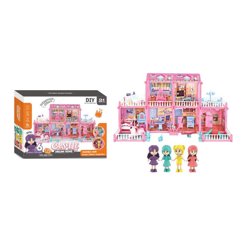 Κουκλόσπιτο DIY - Dream Home - ABL-1033 - 170pcs - 555556
