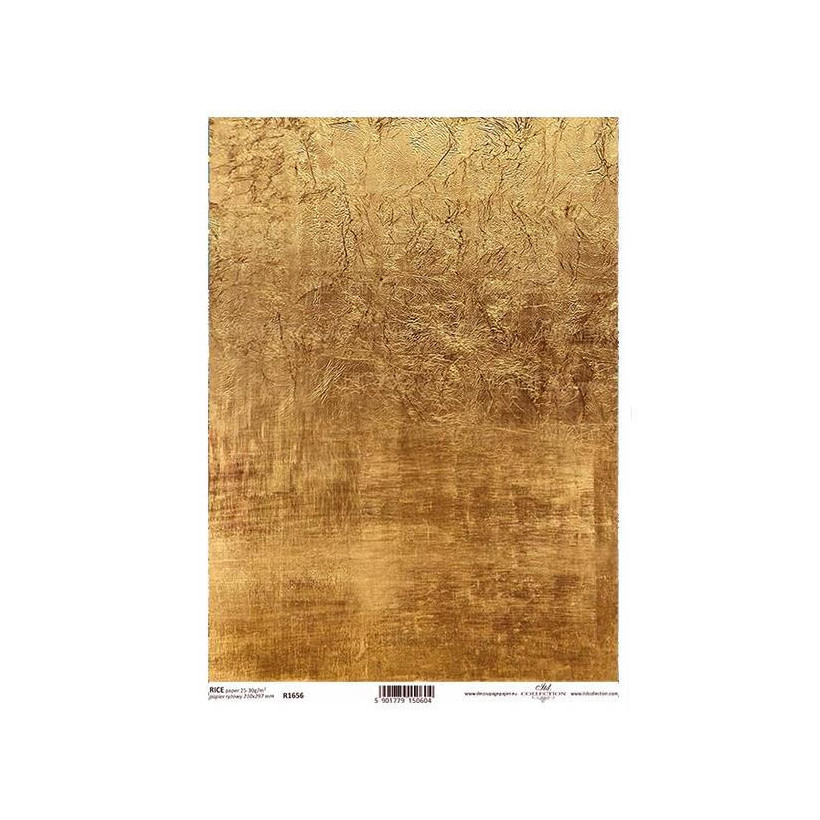 Ριζόχαρτο "gemstones gold" 21x29.7εκ.   (ITD-R1656) - 3 ΤΕΜ