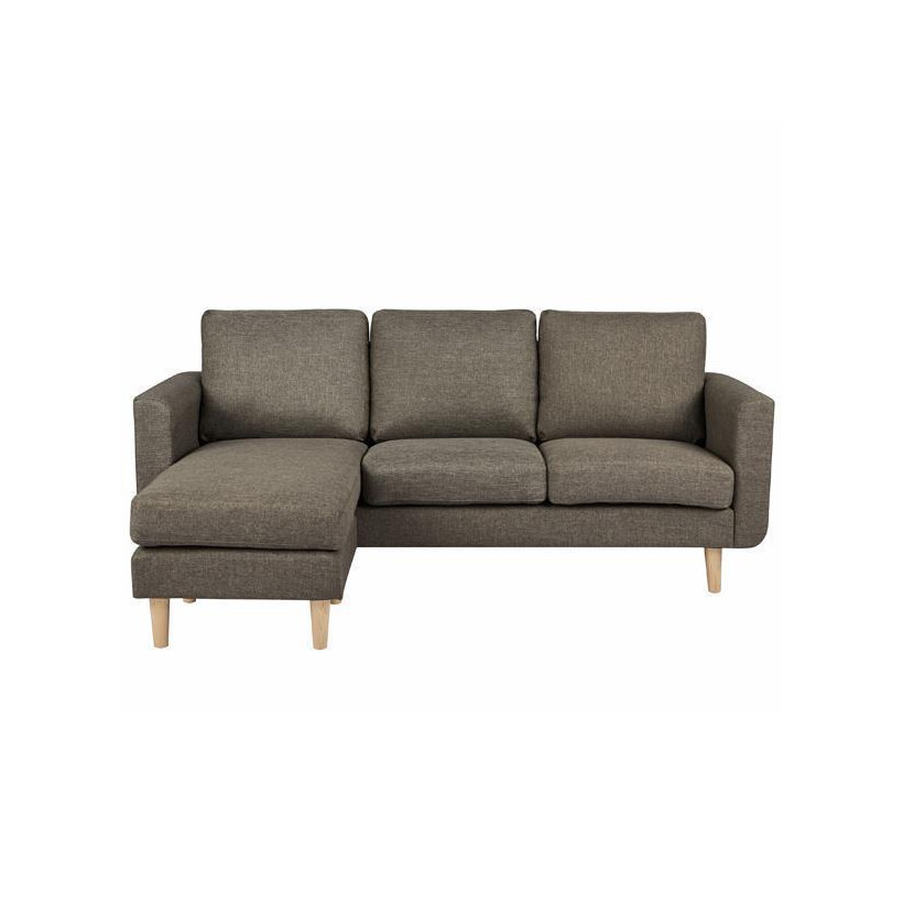 Καναπές γωνιακός Nextdeco Flex καφέ Υ83x197x137εκ
