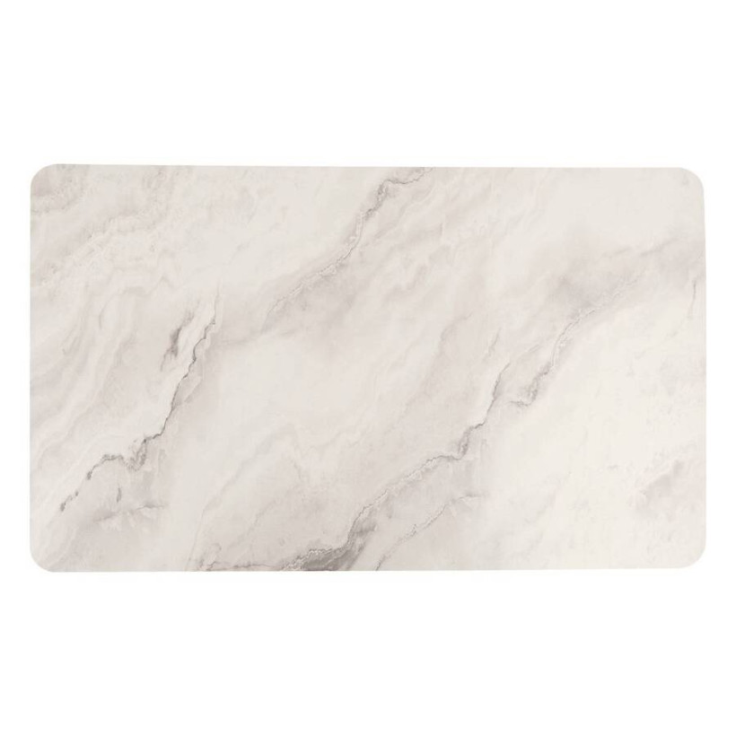 5FIVE Simply smart Αντιολισθητικό Χαλί 75 × 45 cm με εφέ Λευκό Μάρμαρο 202470A-WMarble