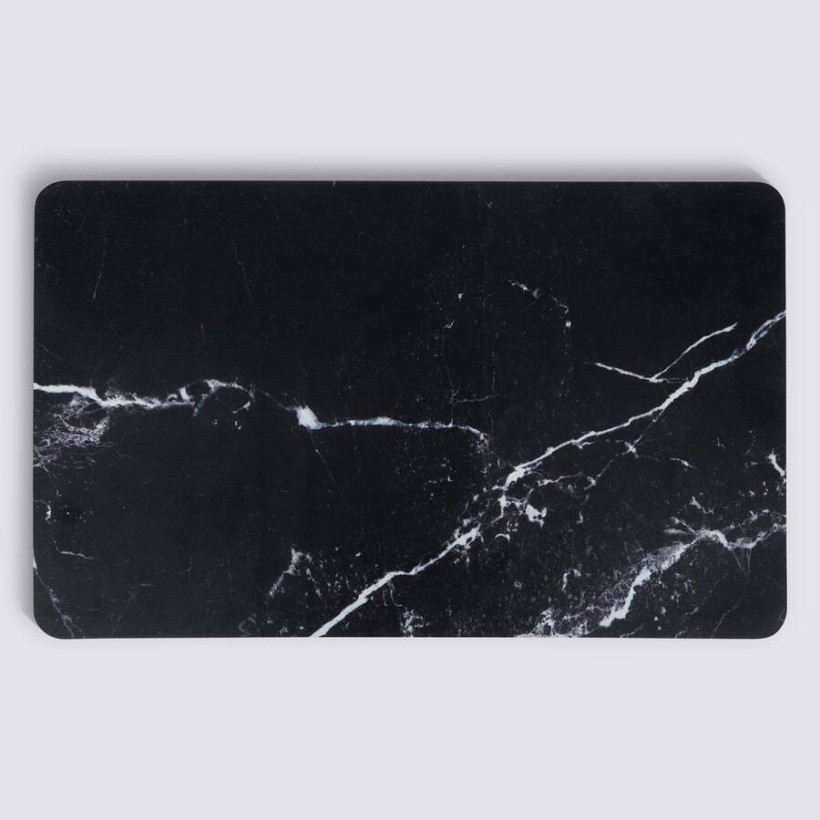 5FIVE Simply smart Αντιολισθητικό Χαλί 75 × 45 cm με εφέ Μαύρο Μάρμαρο 202470A-BMarble