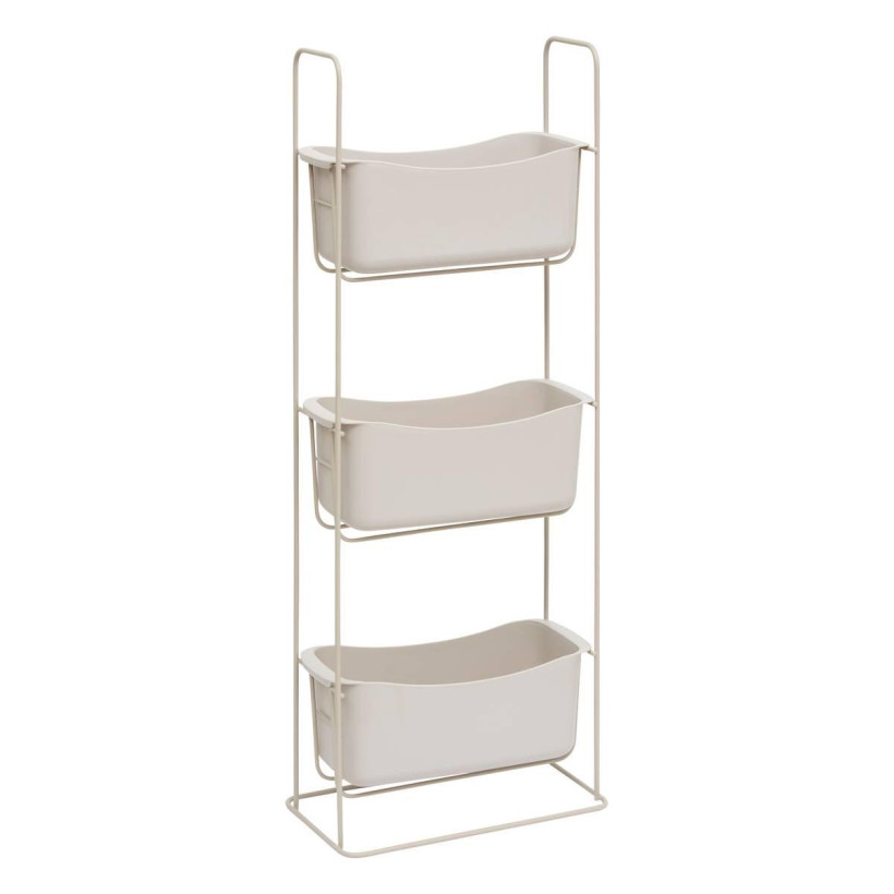 5FIVE Simply smart Ραφιέρα Οργανωτής Ντους 3 Επιπέδων 28.9 × 15.8 × 75.7 cm Μπεζ 213345