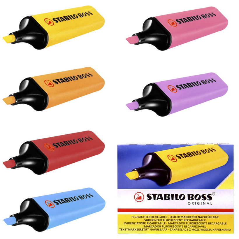 Μαρκαδόρος Υπογραμμίσεως Stabilo Boss Original 5mm  Stabilo 70/24 - 10 ΤΕΜ 60-12