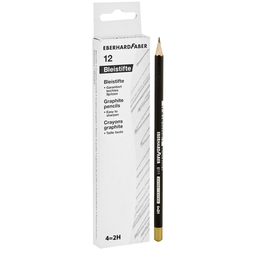 Μολύβι Μαύρο Extra Νο2=β, No4=2h, Νο5=5h πακ=12τεμ  Faber 511101, 511112, 511115 S2 60-637-S2