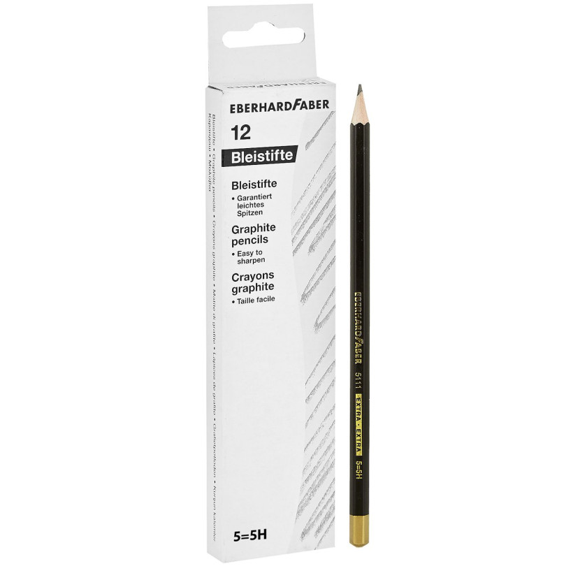 Μολύβι Μαύρο Extra Νο2=β, No4=2h, Νο5=5h πακ=12τεμ  Faber 511101, 511112, 511115 S3 60-637-S3