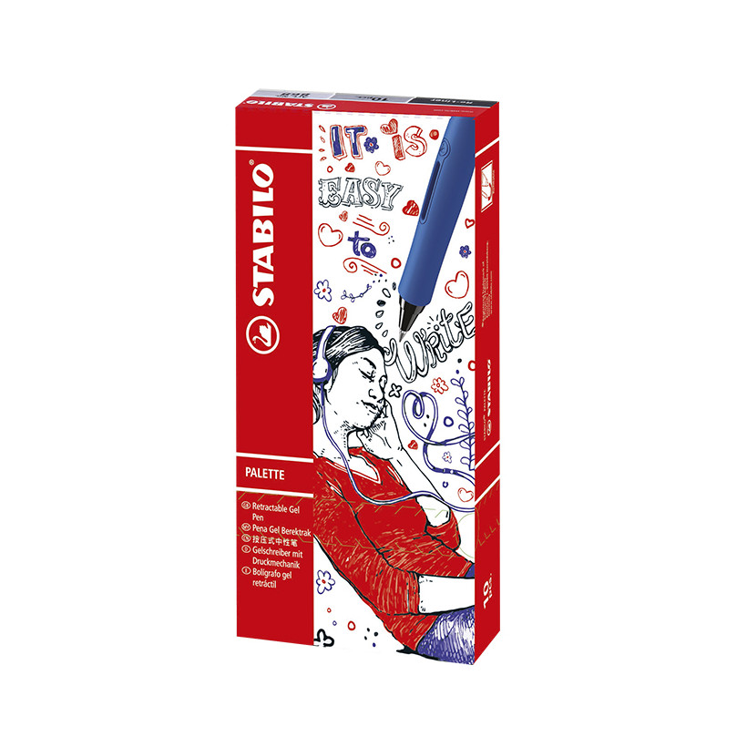 Στυλό Stabilo Palette Τζελ Μπλε 0.7mm  Stabilo - 10 ΤΕΜ 60-751