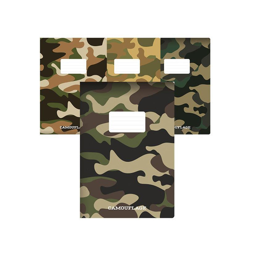 Next τετράδιο καρφίτσα Camouflage 21x29εκ. 40φυλ. - 10 ΤΕΜ