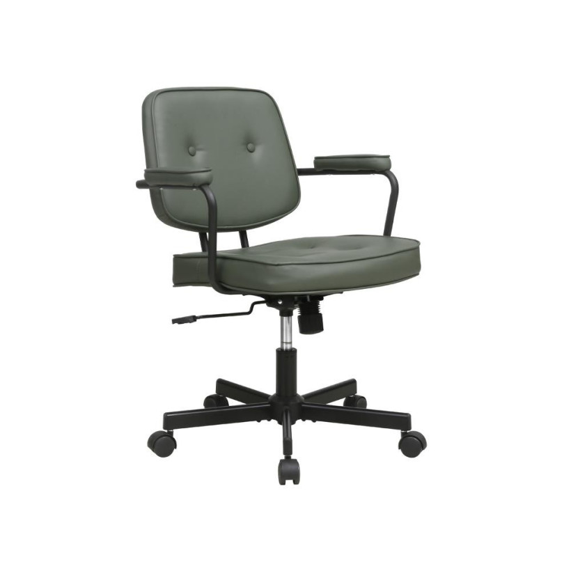 Καρέκλα γραφείου Nextdeco πράσινη Υ77-87x62.5x60,5εκ,