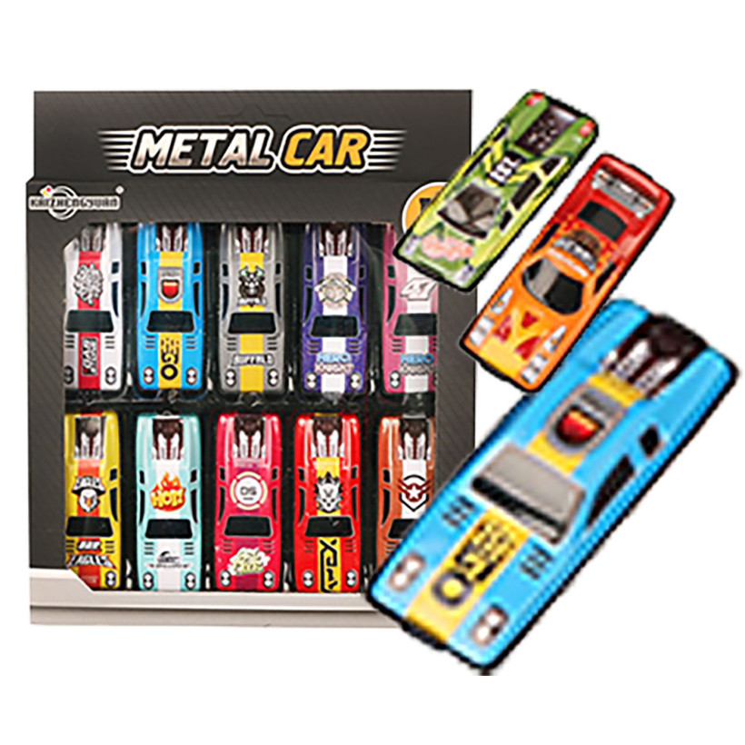 Αυτοκινητάκια Μεταλλικά Free Wheels 10τεμ 17x17cm ToyMarkt 902393 70-2373