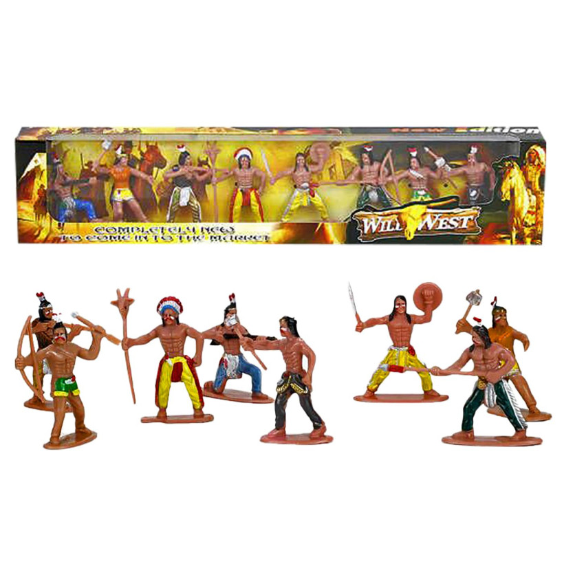 8 Ινδιάνοι σε Μακρόστενο Κουτί 39x8x3cm ToyMarkt 913270 71-3250