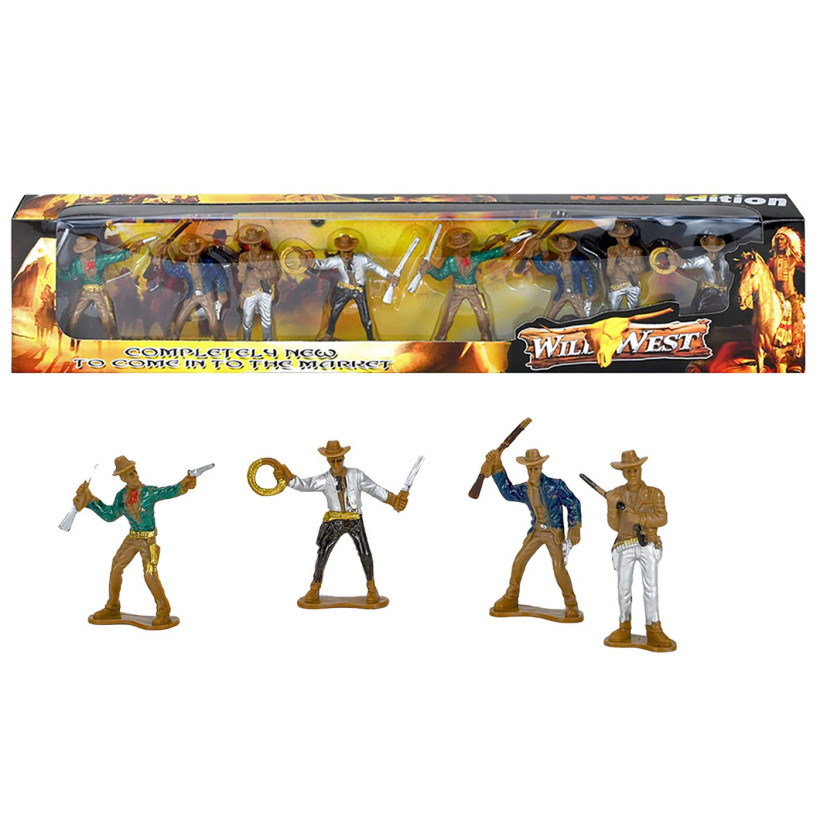 8 Καουμπόηδες σε Μακρόστενο Κουτί 39x8x3cm ToyMarkt 913271 71-3251