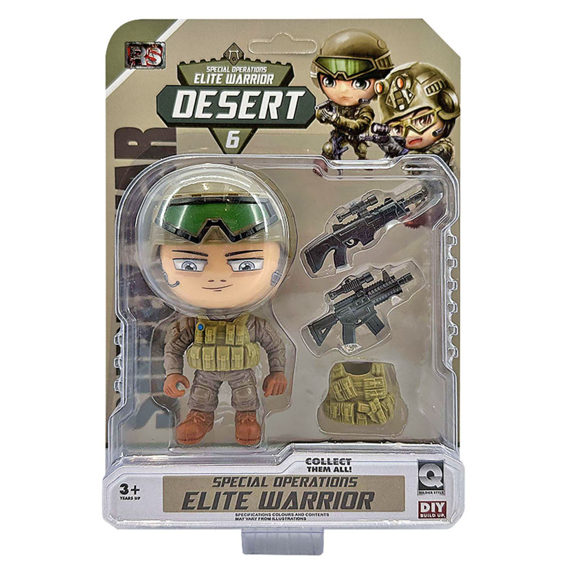 Στρατιωτάκι Desert σε Καρτέλα 22x16x5cm ToyMarkt 913603 71-3583